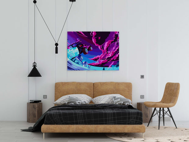 Tablou Canvas - Rocket League Neon