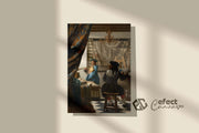 Tablou Canvas - Johannes Vermeer - The Art of Painting