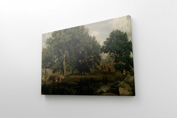 Tablou Canvas - Jean-Baptiste Camille Corot - Forest of Fontainebleau