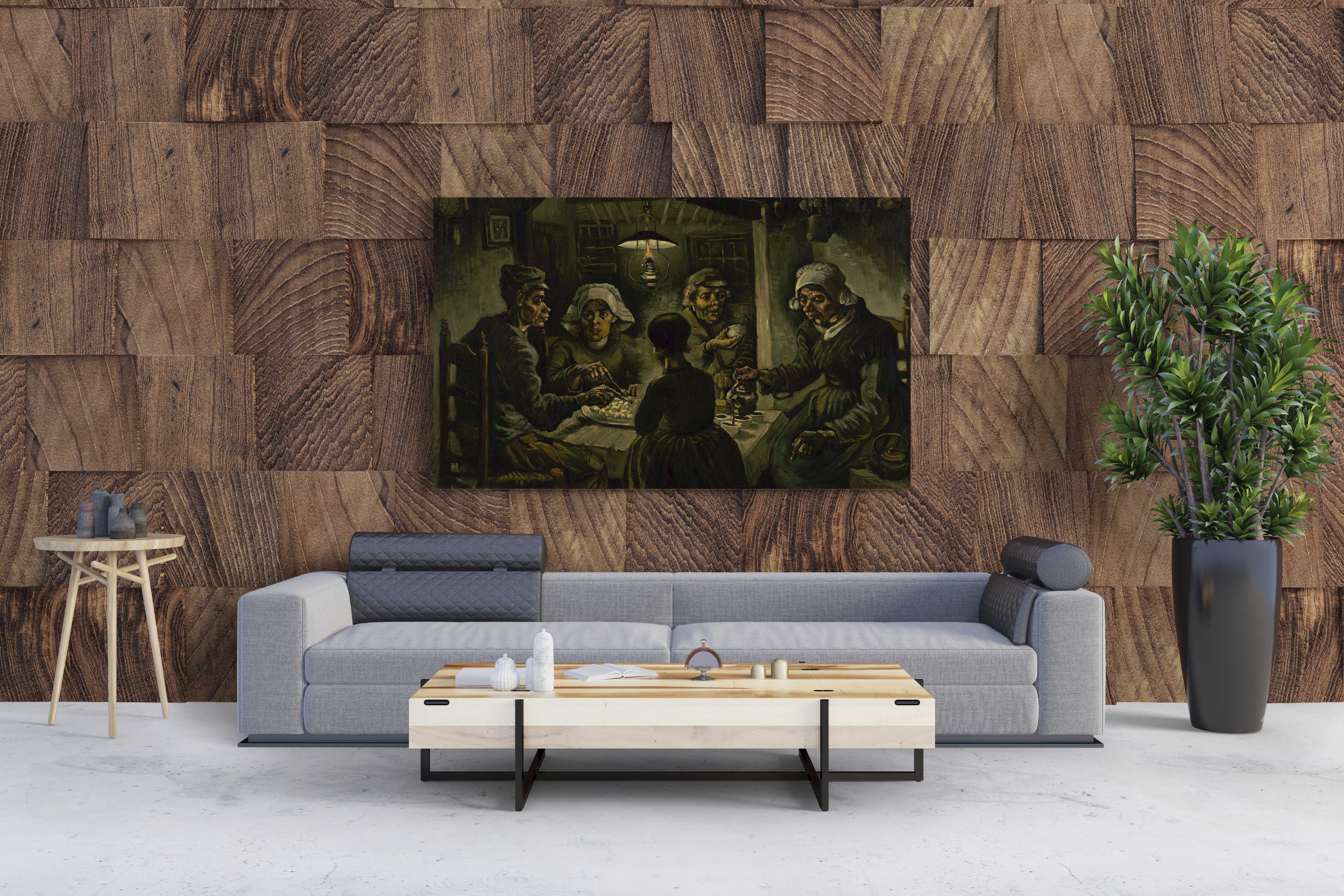 Tablou Canvas Vincent Van Gogh The Potato Eaters EFECT CANVAS RO tablou-canvas-vincent-van-gogh-the-potato-eaters-efect-canvas-ro