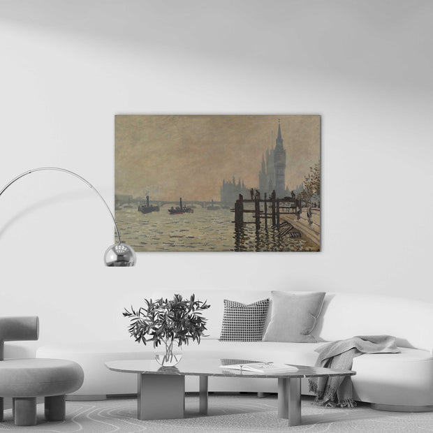 Tablou Canvas - Claude Monet - The Thames below Westminster