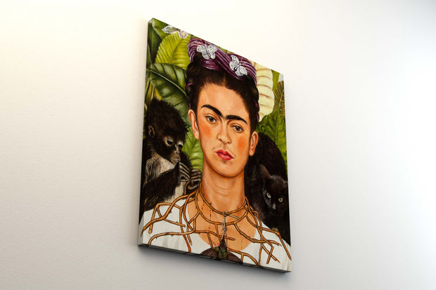 Tablou Canvas - Frida Kahlo - Self-Portrait with Thorn Necklace and Hummingbird