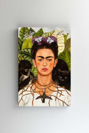 Tablou Canvas - Frida Kahlo - Self-Portrait with Thorn Necklace and Hummingbird