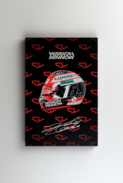 Tablou Canvas - Charles Leclerc Helmet
