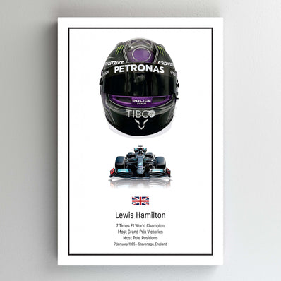 Tablou Canvas - Lewis Hamilton Helmet