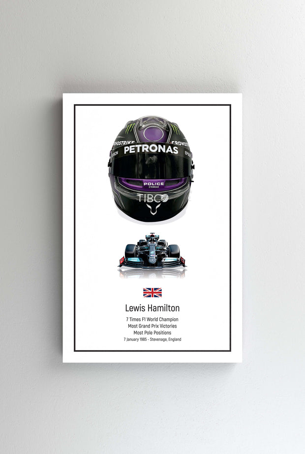 Tablou Canvas - Lewis Hamilton Helmet