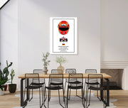 Tablou Canvas - Michael Schumacher Helmet Car