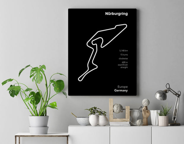 Tablou Canvas - Nurburgring Black