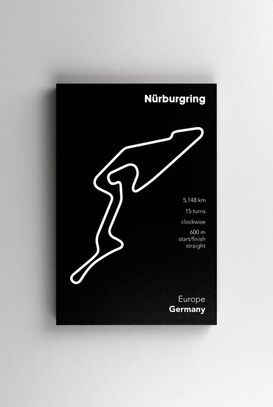Tablou Canvas - Nurburgring Black