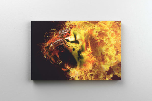 Tablou Canvas - Tiger Flame