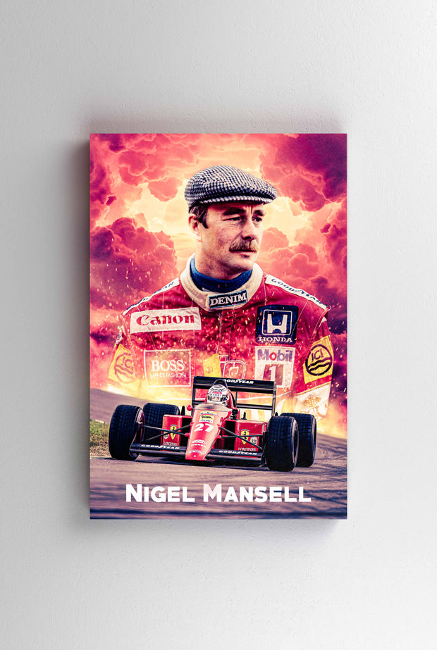 Tablou Canvas - Nigel Mansell - Ferrari
