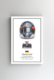 Tablou Canvas - Sebastian Vettel Helmet
