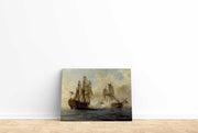 Tablou Canvas - Ángel Cortellini Sánchez - Combat of the Glorioso against HMS Dartmouth