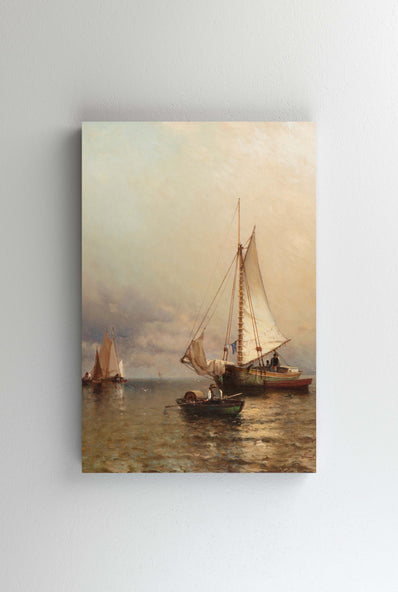 Tablou Canvas - Arthur Quartley - Boats Becalmed