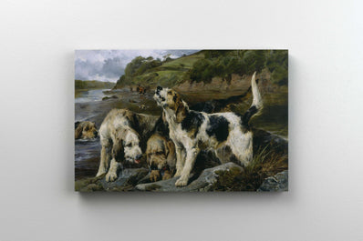 Tablou Canvas - John Sargent Noble - Otter Hunting On the Scent