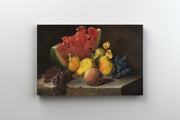Tablou Canvas - Lilly Martin Spencer - Still Life with Watermelon, Pears and Grapes