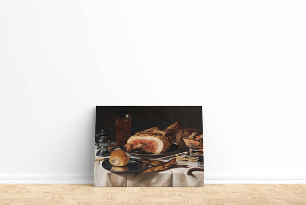 Tablou Canvas - Pieter Claesz - Still Life with Ham