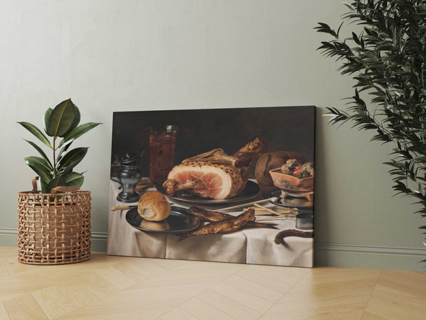 Tablou Canvas - Pieter Claesz - Still Life with Ham