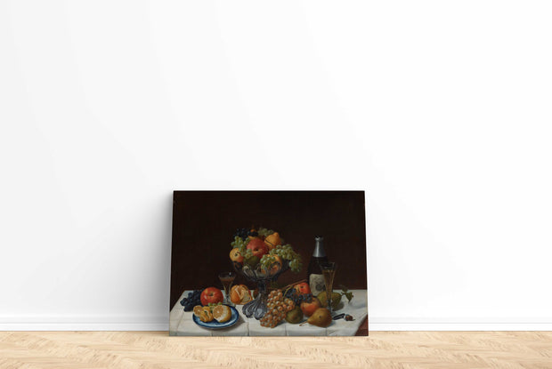 Tablou Canvas - Severin Roesen - Fruit Still Life with Champagne Bottle