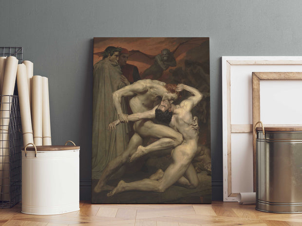 Tablou Canvas - William-Adolphe Bouguereau - Dante and Virgil