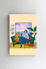 Tablou Canvas - Tamed cheetah