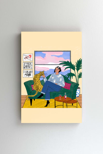 Tablou Canvas - Tamed cheetah