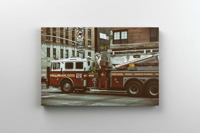 Tablou Canvas - Pompieri in New York