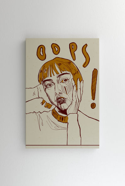 Tablou Canvas - Oops!