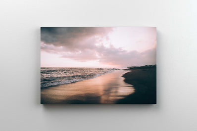 Tablou Canvas - Cer Roz cu Nori