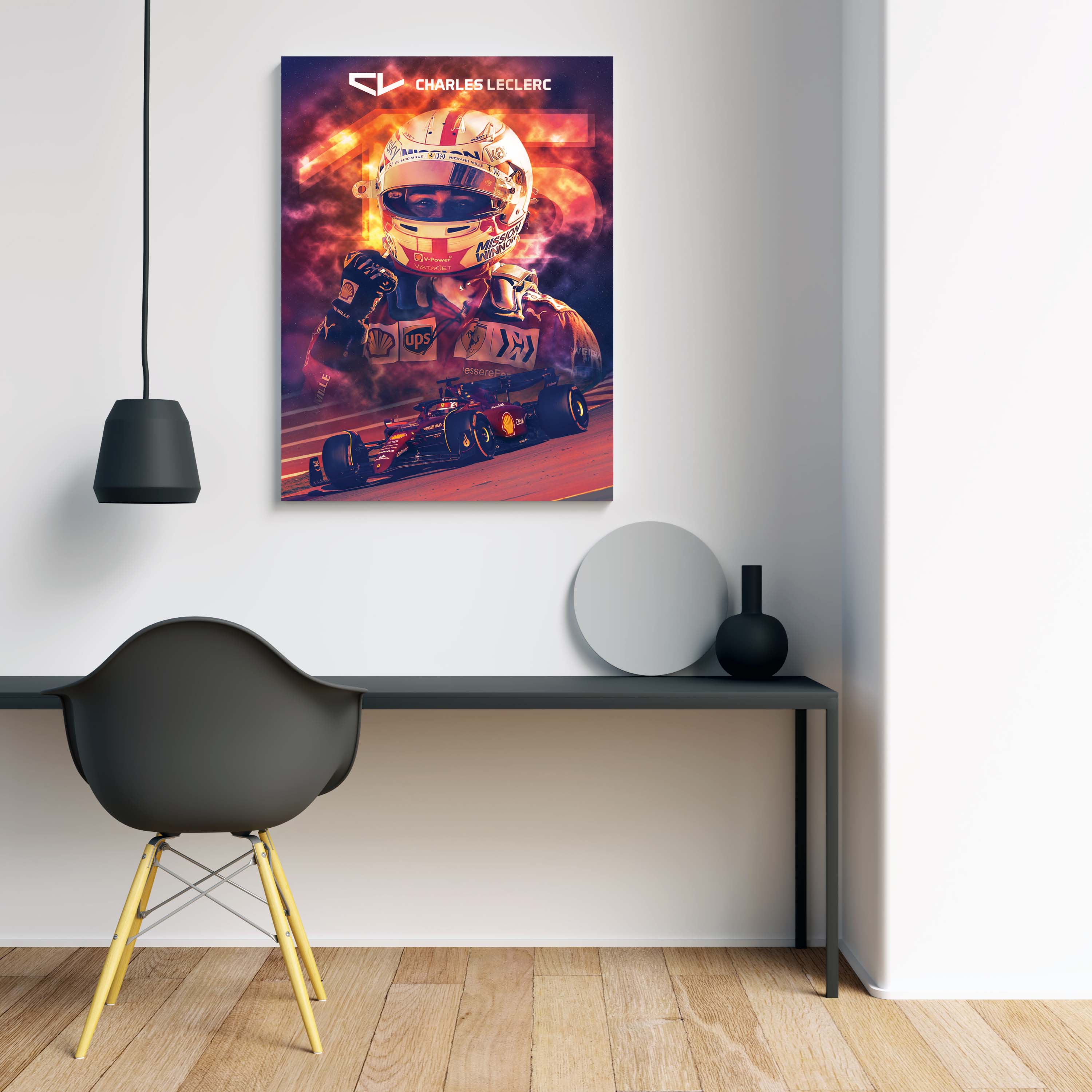 Tablou Canvas - Charles Leclerc 2022 [XS]