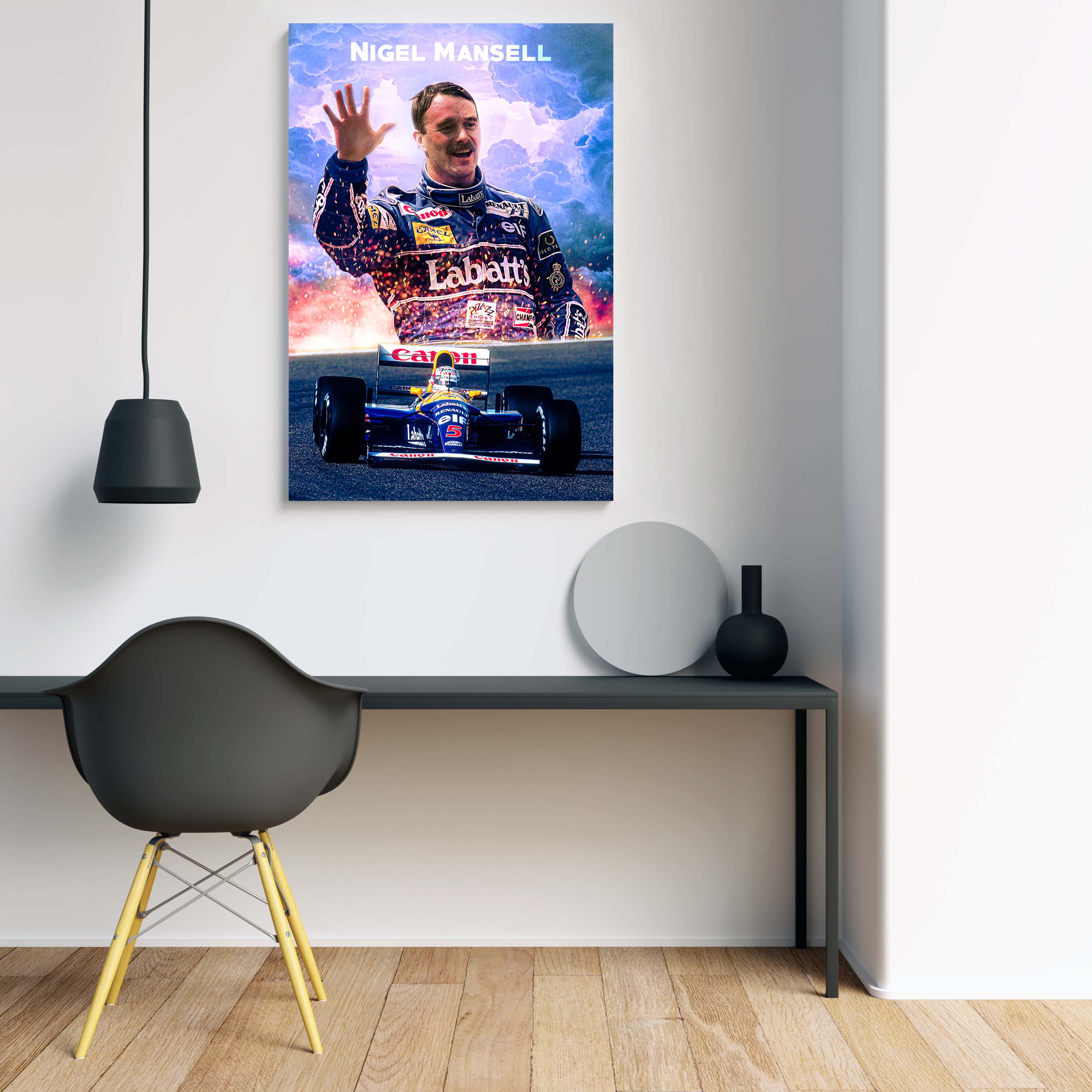 Tablou Canvas - Nigel Mansell - Williams