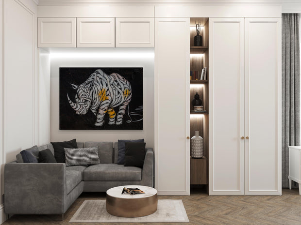 Tablou Canvas - Rinocer